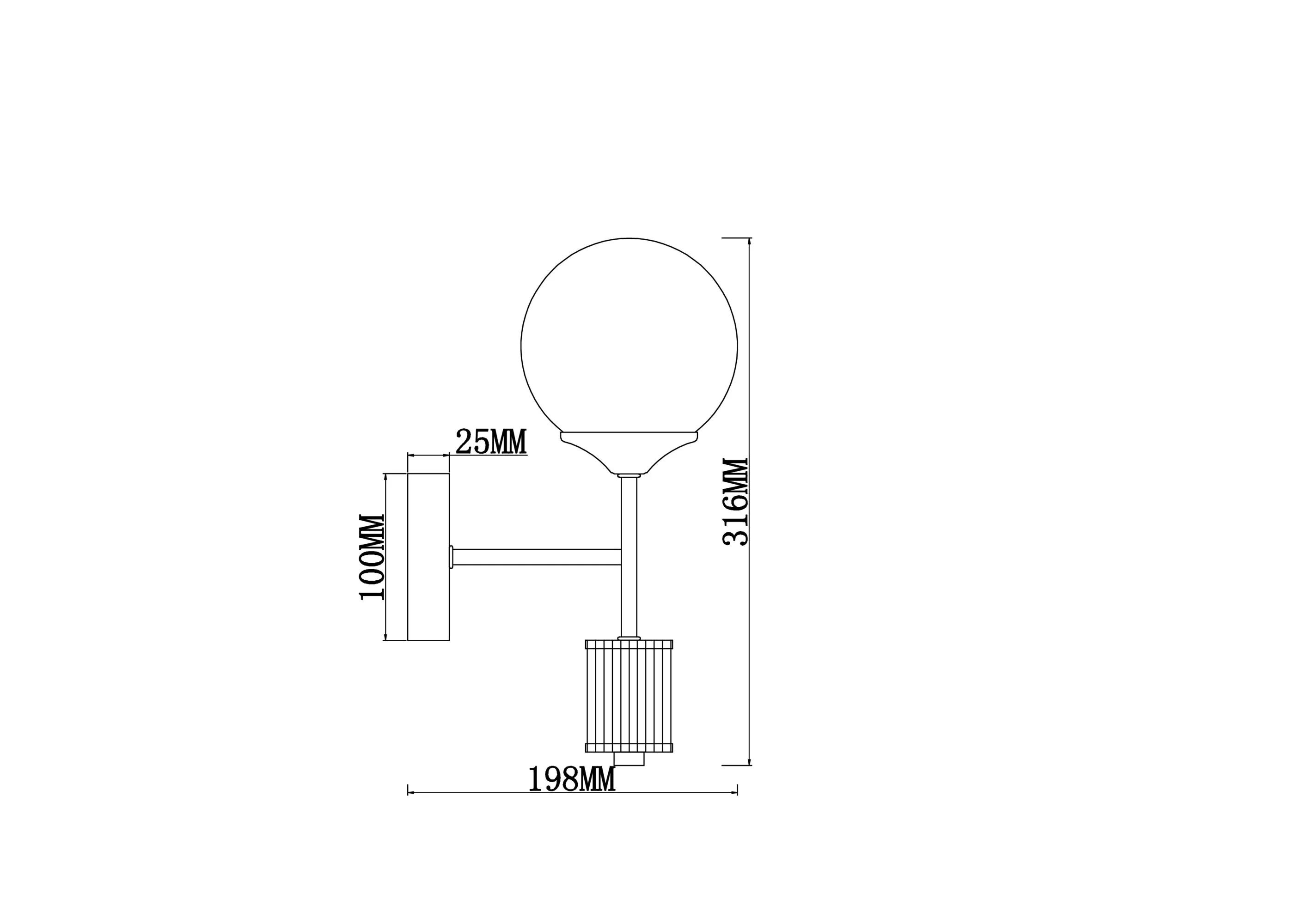 картинка Настенный светильник (бра) Freya FR5185WL-01BS