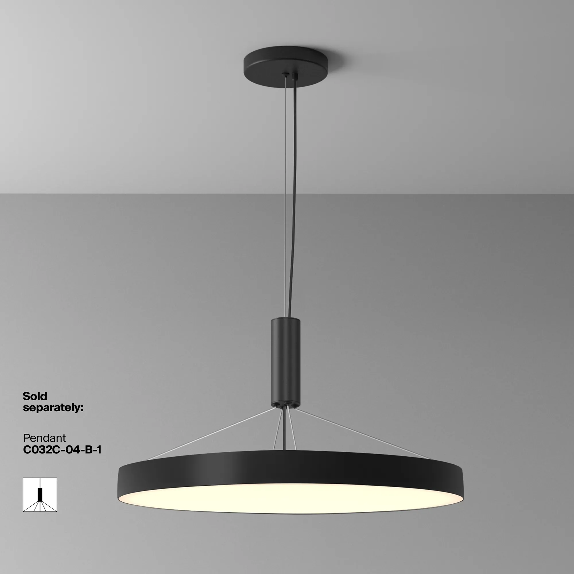 картинка Потолочный светильник Technical C032CL-90W3K-RD-B