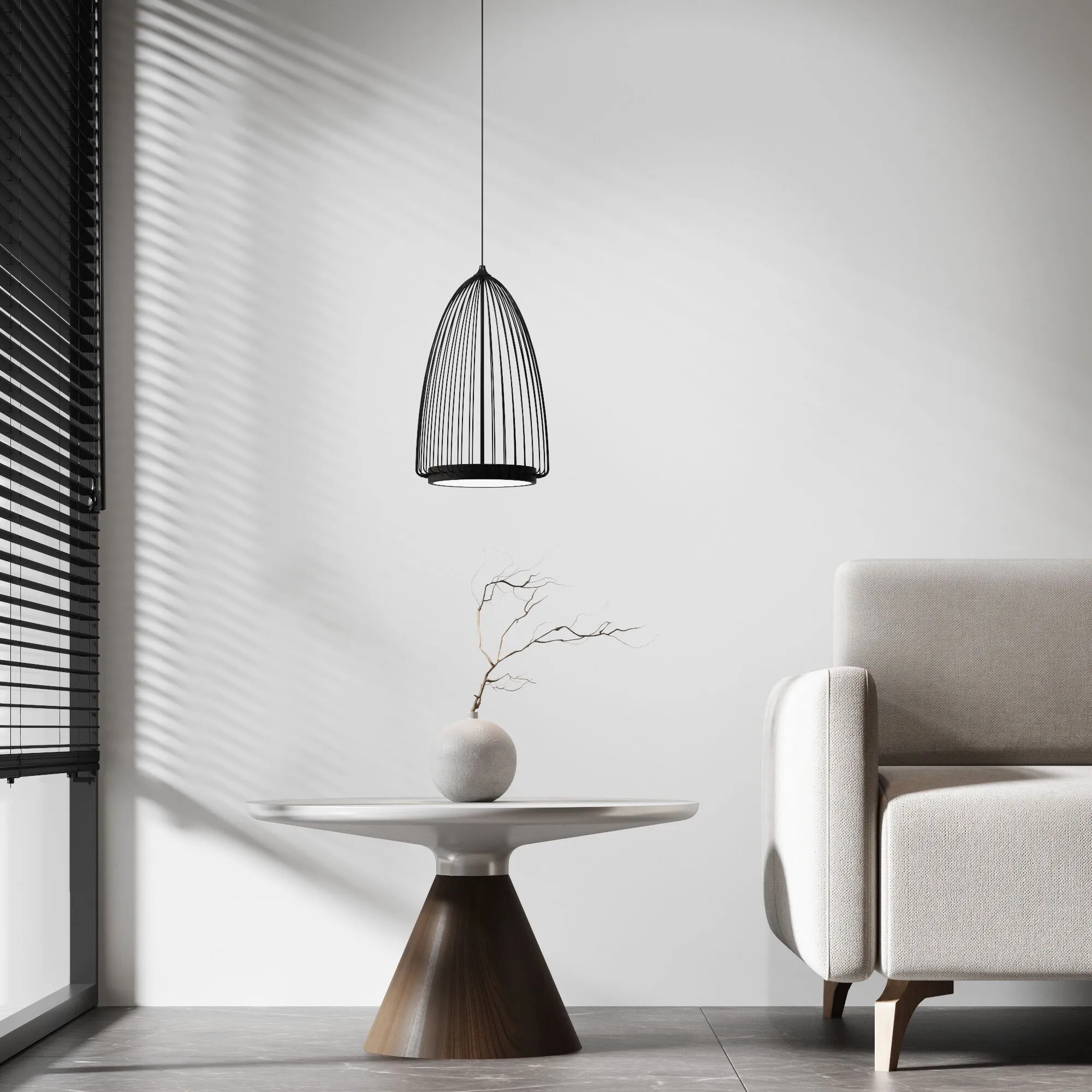 картинка Подвесной светодиодный светильник 40009/1 LED черный