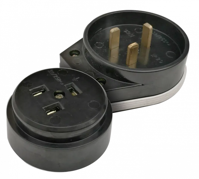 картинка Разъем печной РШ/ВШ карболитовый 32А 250В черный 9114 IN HOME