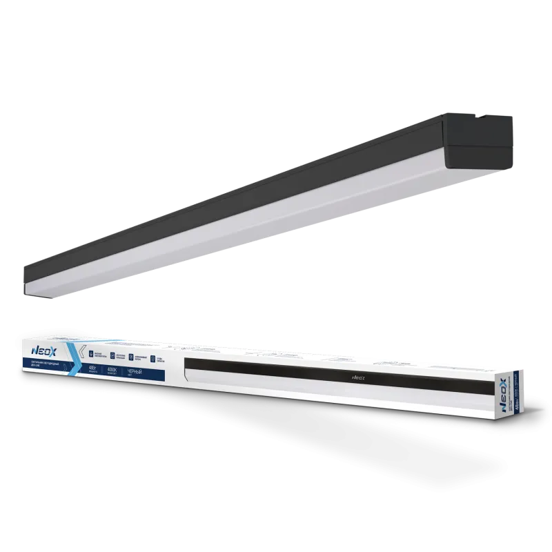 картинка Светильник светодиодный ДБО-LINE 48Вт 230В 160гр 4000К 4800Лм 100Лм/Вт черный IP40 NEOX