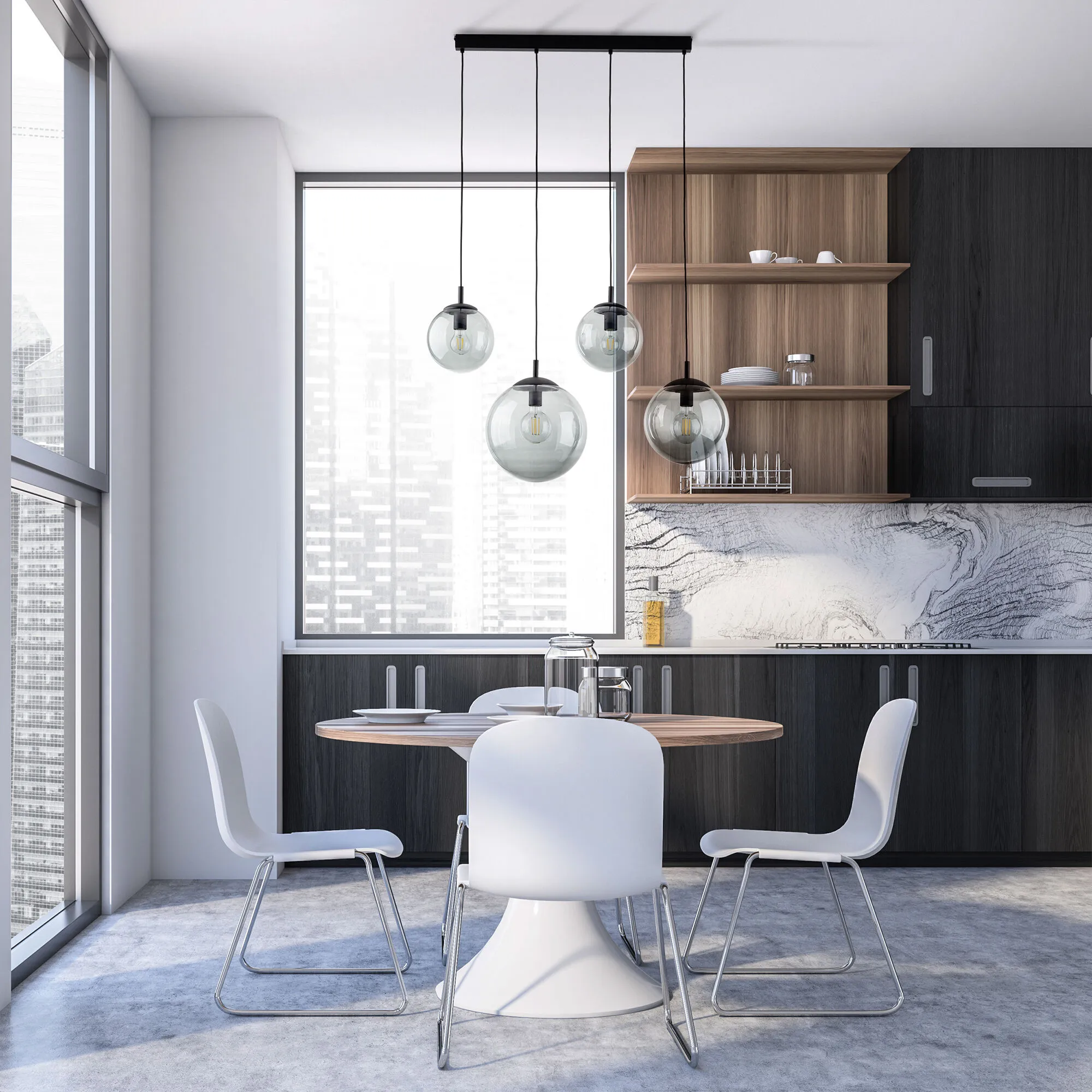 картинка Подвесной светильник со стеклянными плафонами 5381 Esme