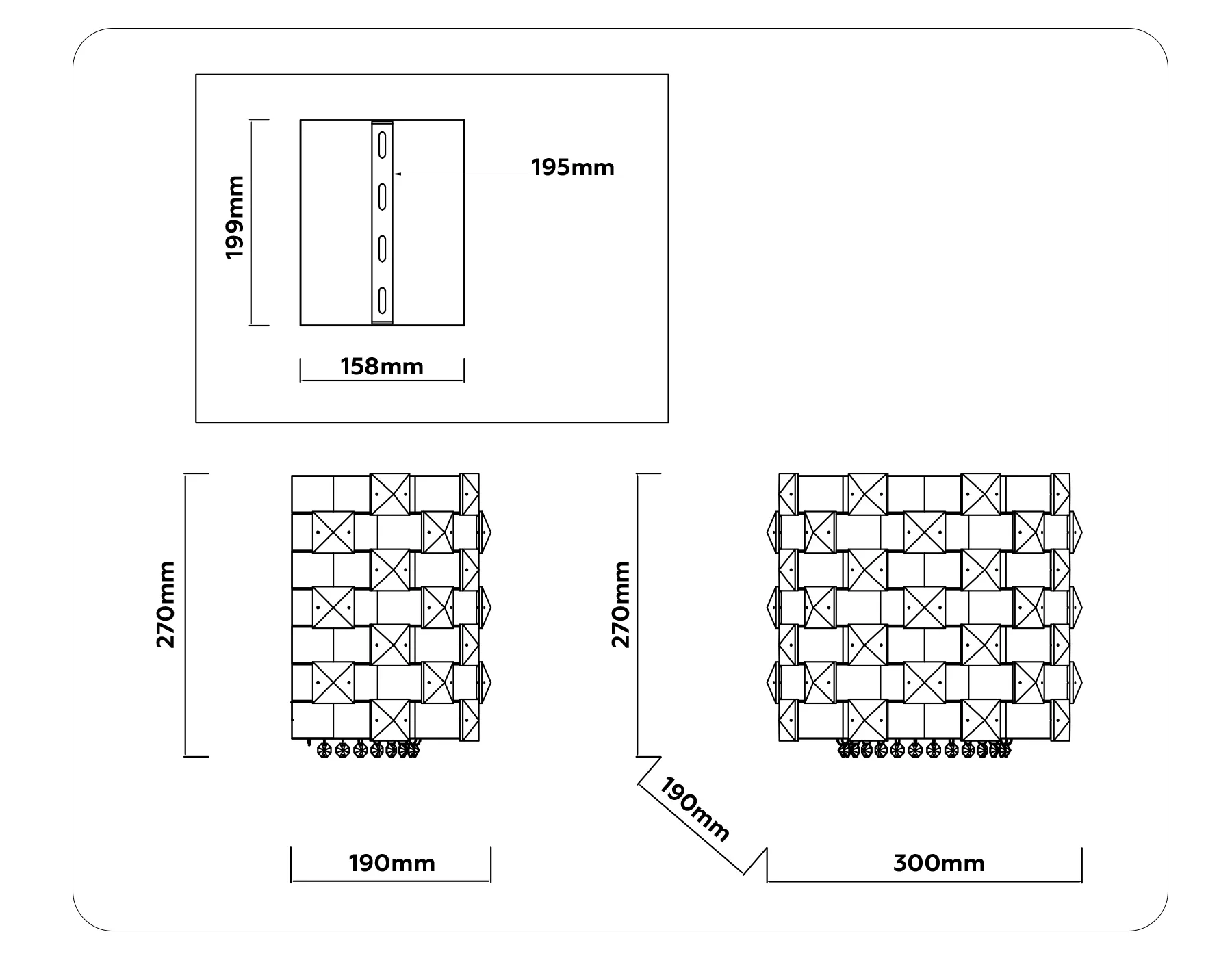 картинка Настенный светильник с хрусталем LH41014