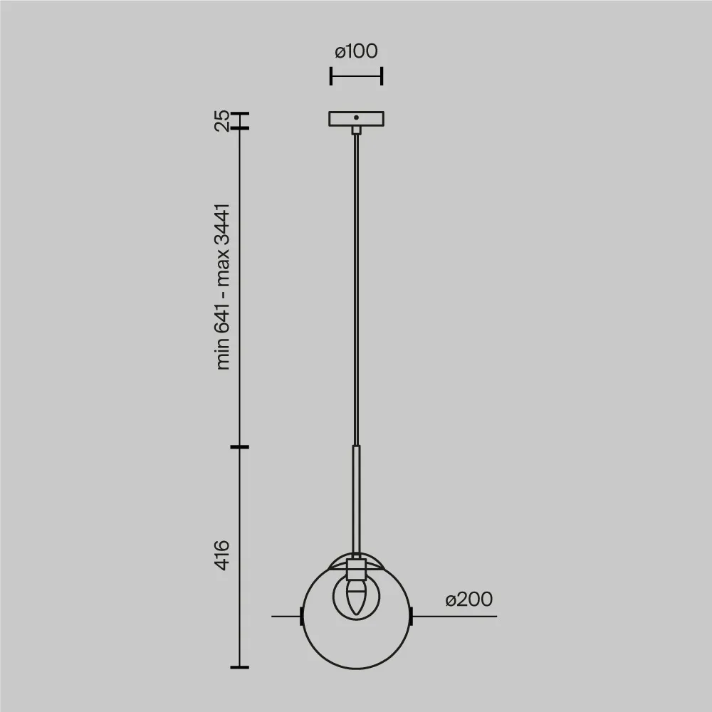 картинка Подвесной светильник Maytoni MOD521PL-01G3