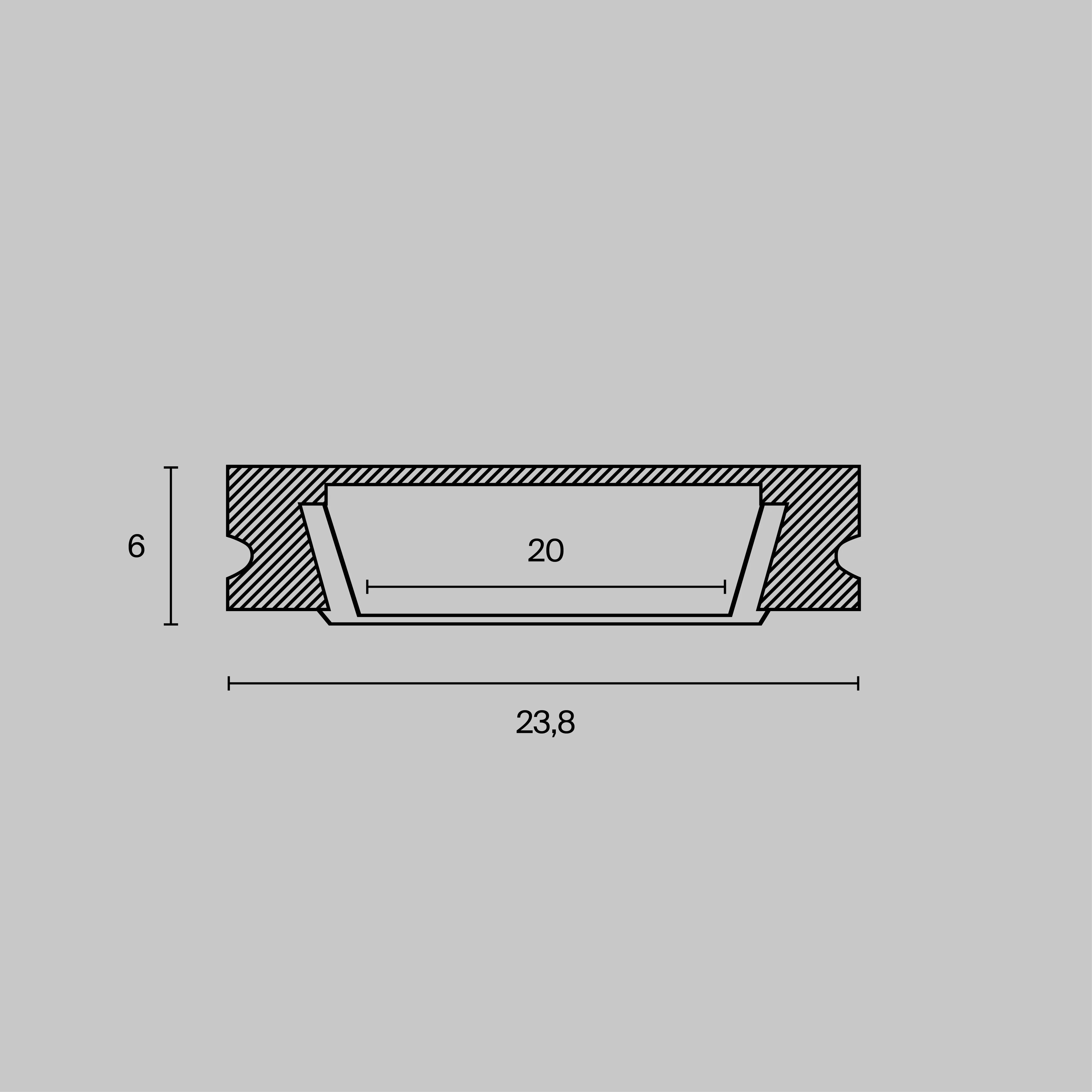картинка Профиль Led Strip ALM002S-2M