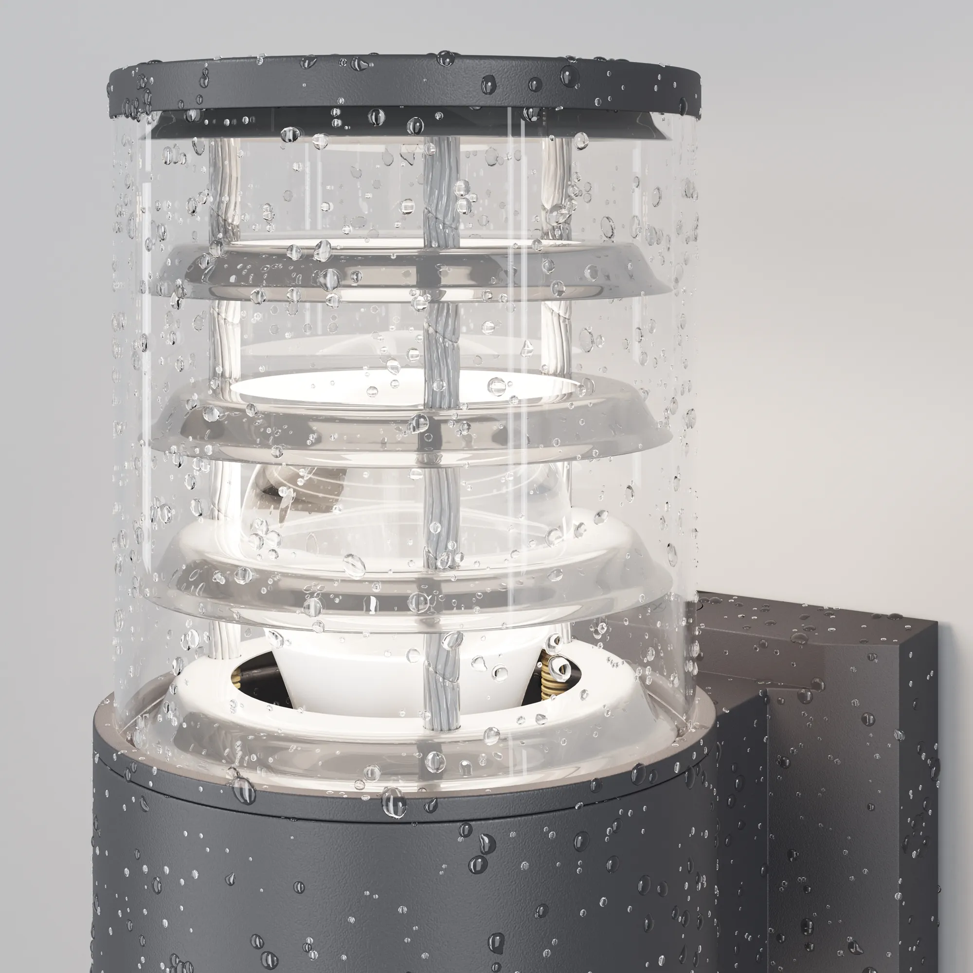 картинка Настенный светильник (бра) Outdoor O576WL-02GR