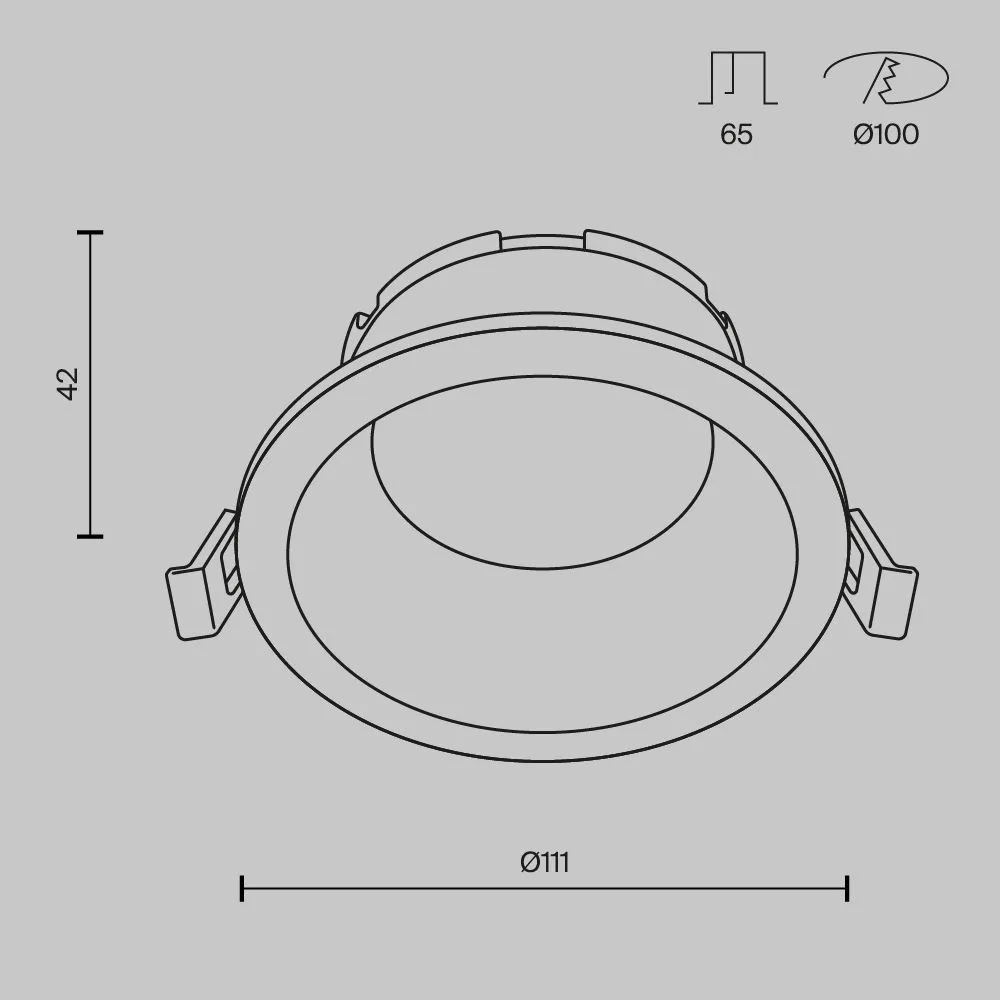 картинка Встраиваемый светильник Technical DL126-GX53-W
