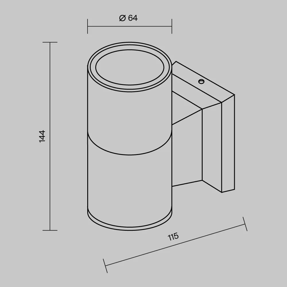картинка Настенный светильник (бра) Outdoor O574WL-01GR