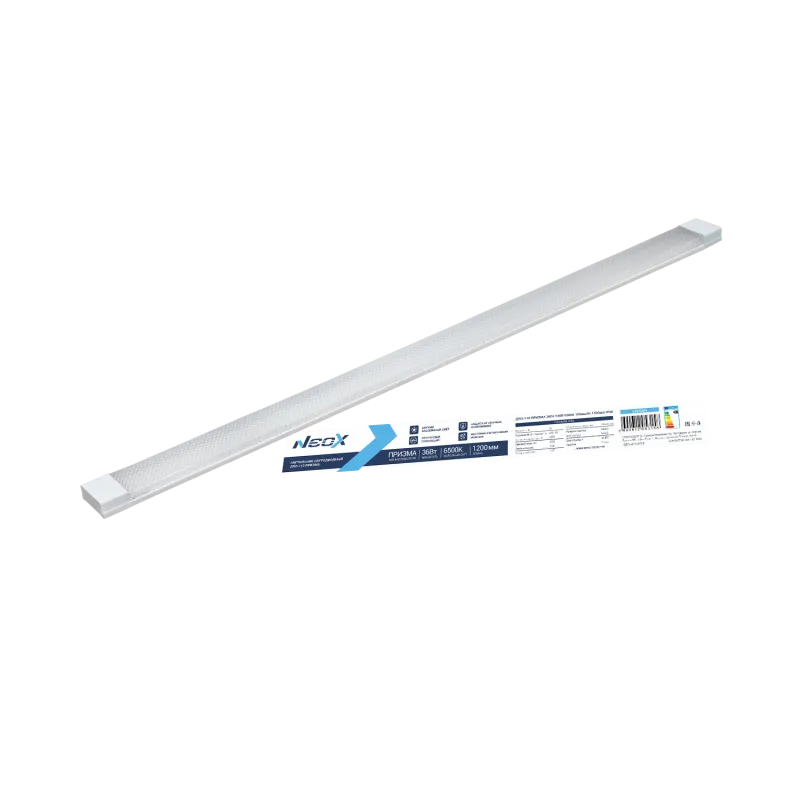 картинка Светильник светодиодный ДПО-110 ПРИЗМА 36Вт 230В 6500К 1200мм IP40 NEOX