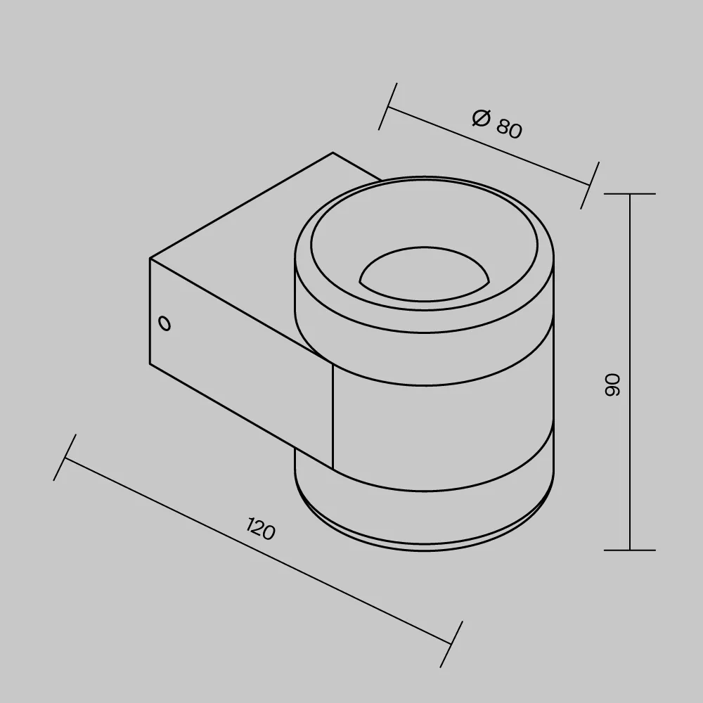 картинка Настенный светильник (бра) Outdoor O490WL-L6W3K