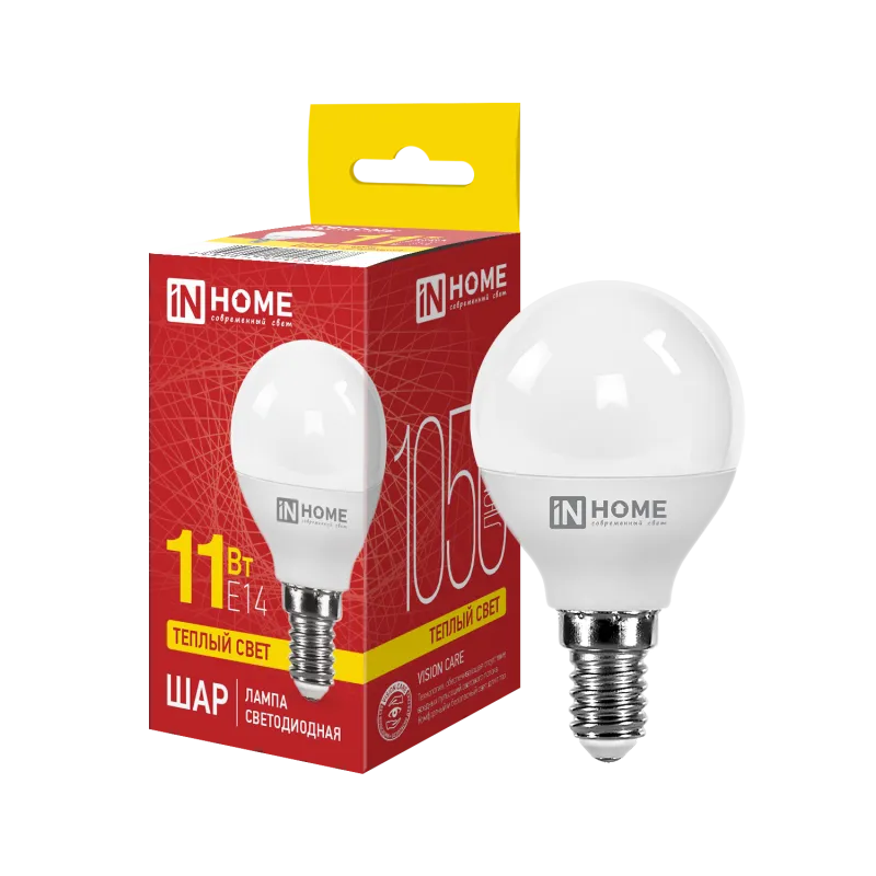 картинка Лампа светодиодная LED-ШАР-VC 11Вт 230В Е14 3000К 1050Лм IN HOME