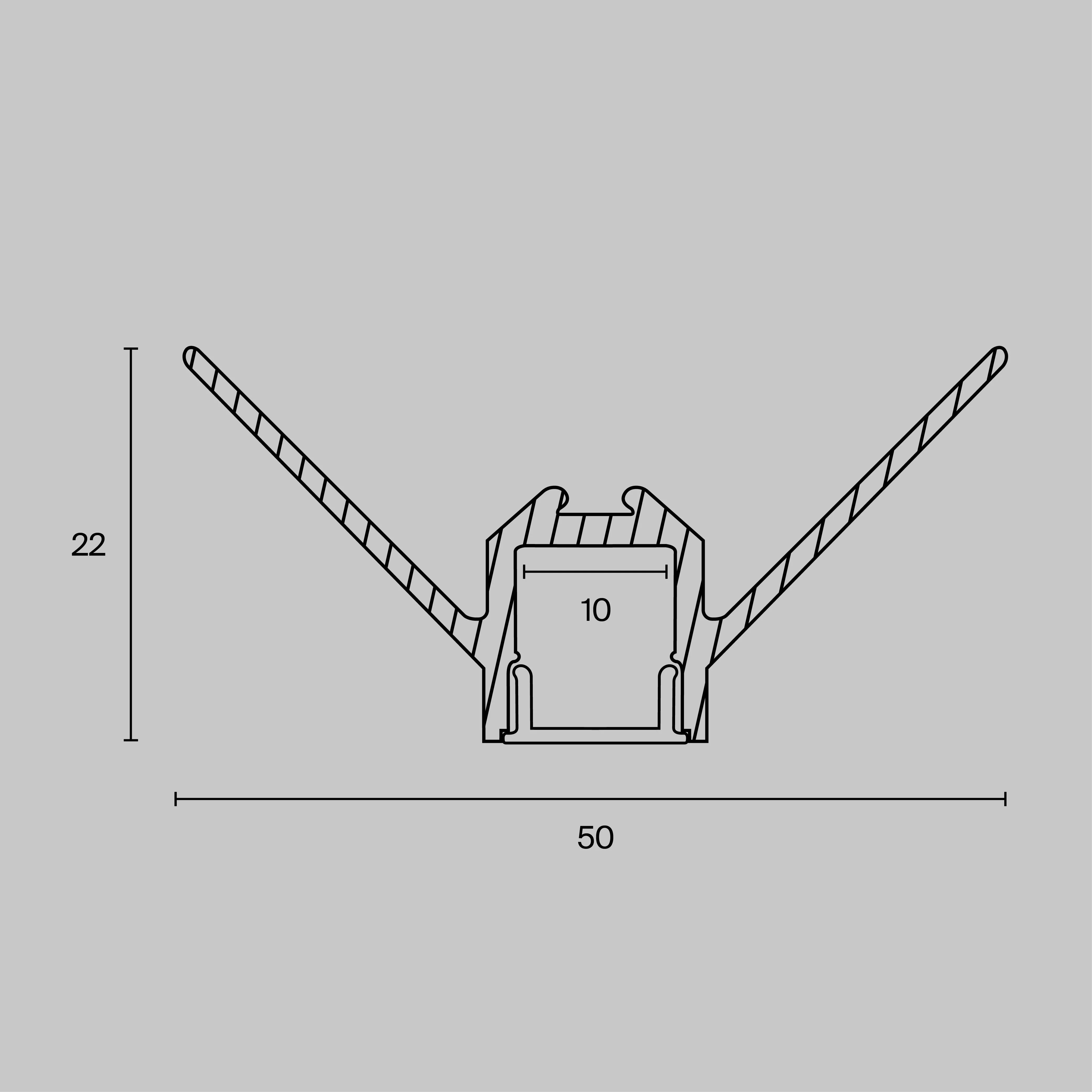 картинка Профиль Led Strip ALM-5022-S-2M