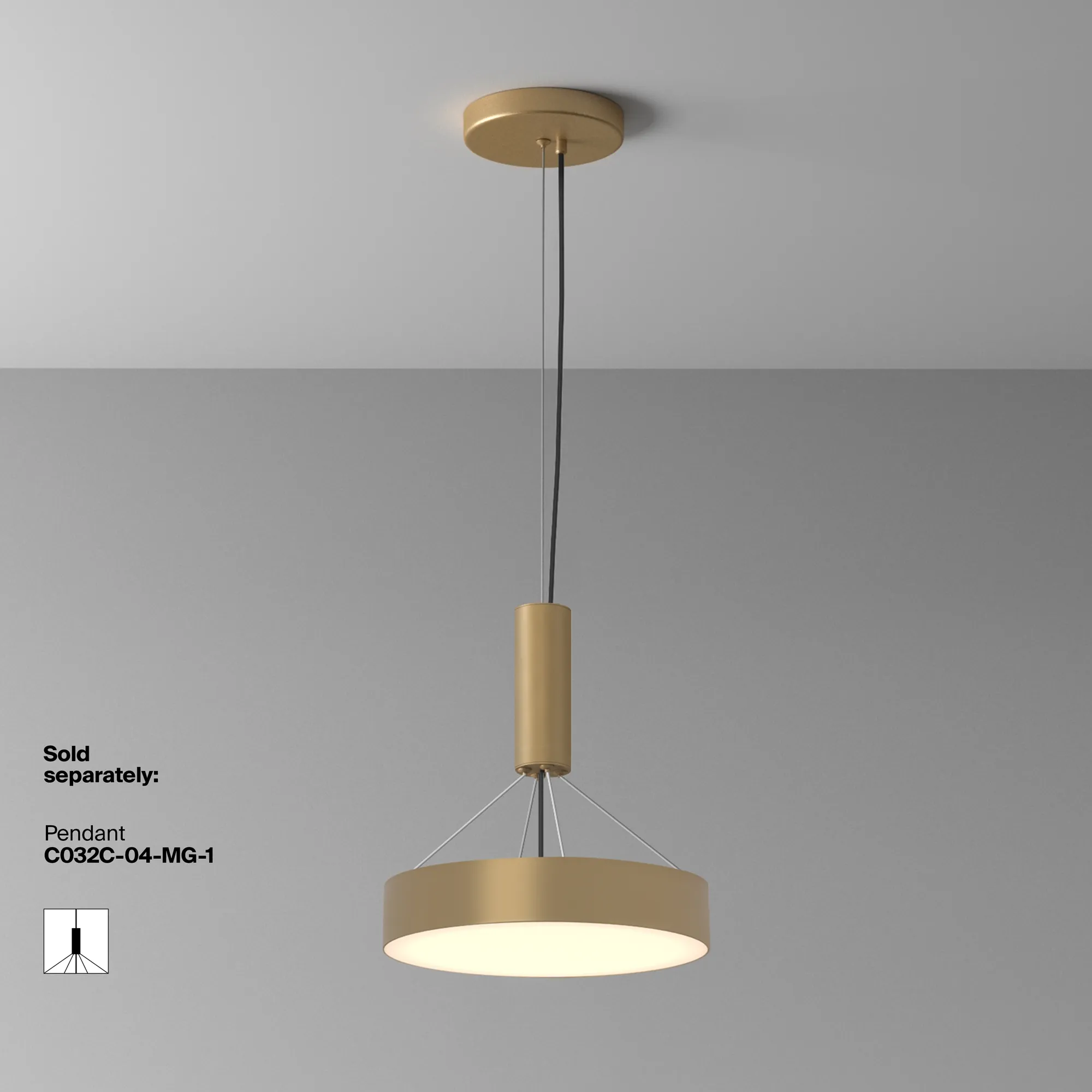 картинка Потолочный светильник Technical C032CL-36W3K-RD-MG