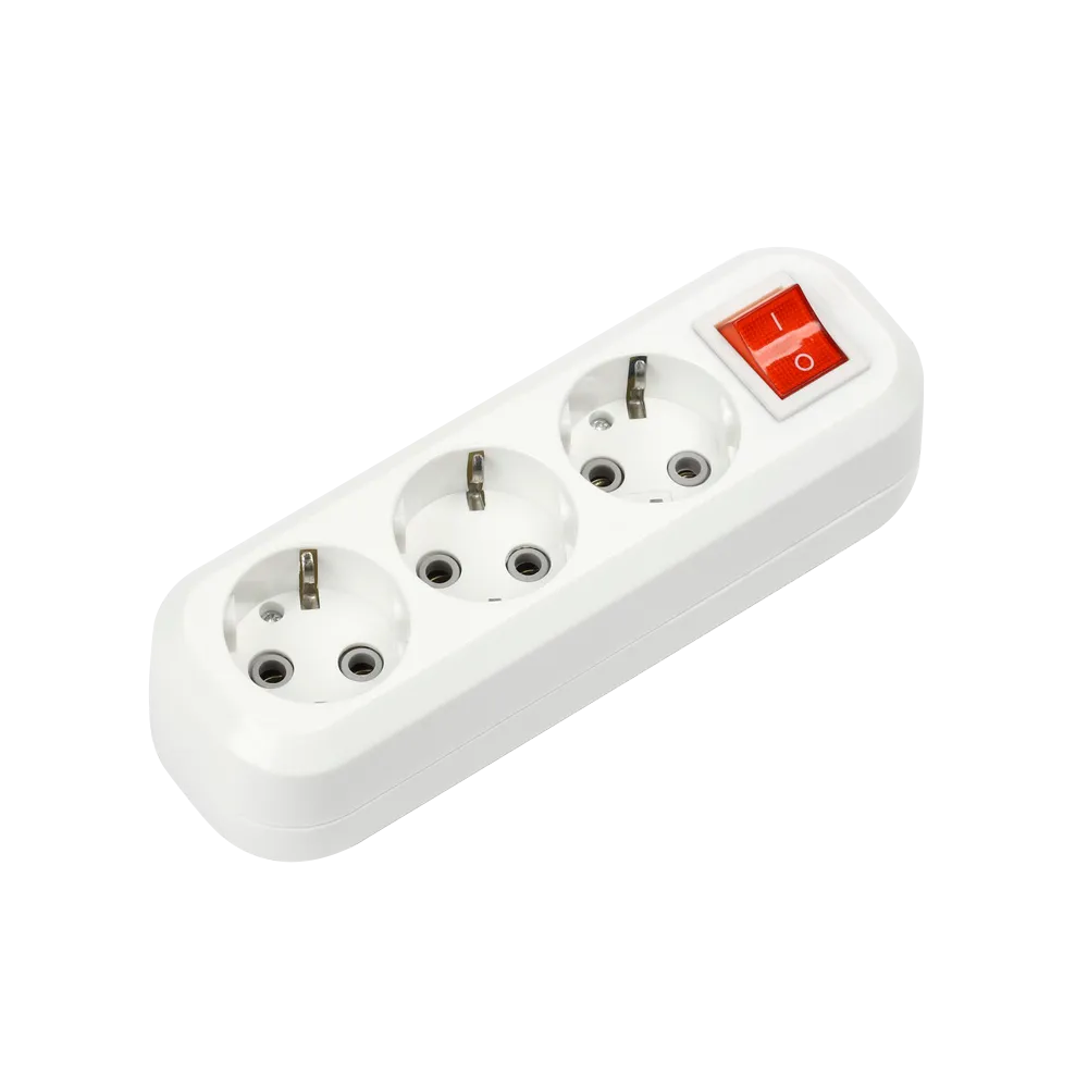 картинка Колодка УЗВ-3-GRAND трехместная с выключателем и заземлением 5230 IN HOME