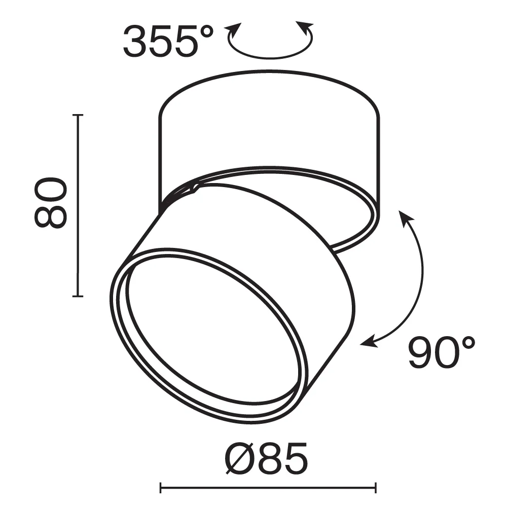 картинка Потолочный светильник Technical C024CL-L12W3K