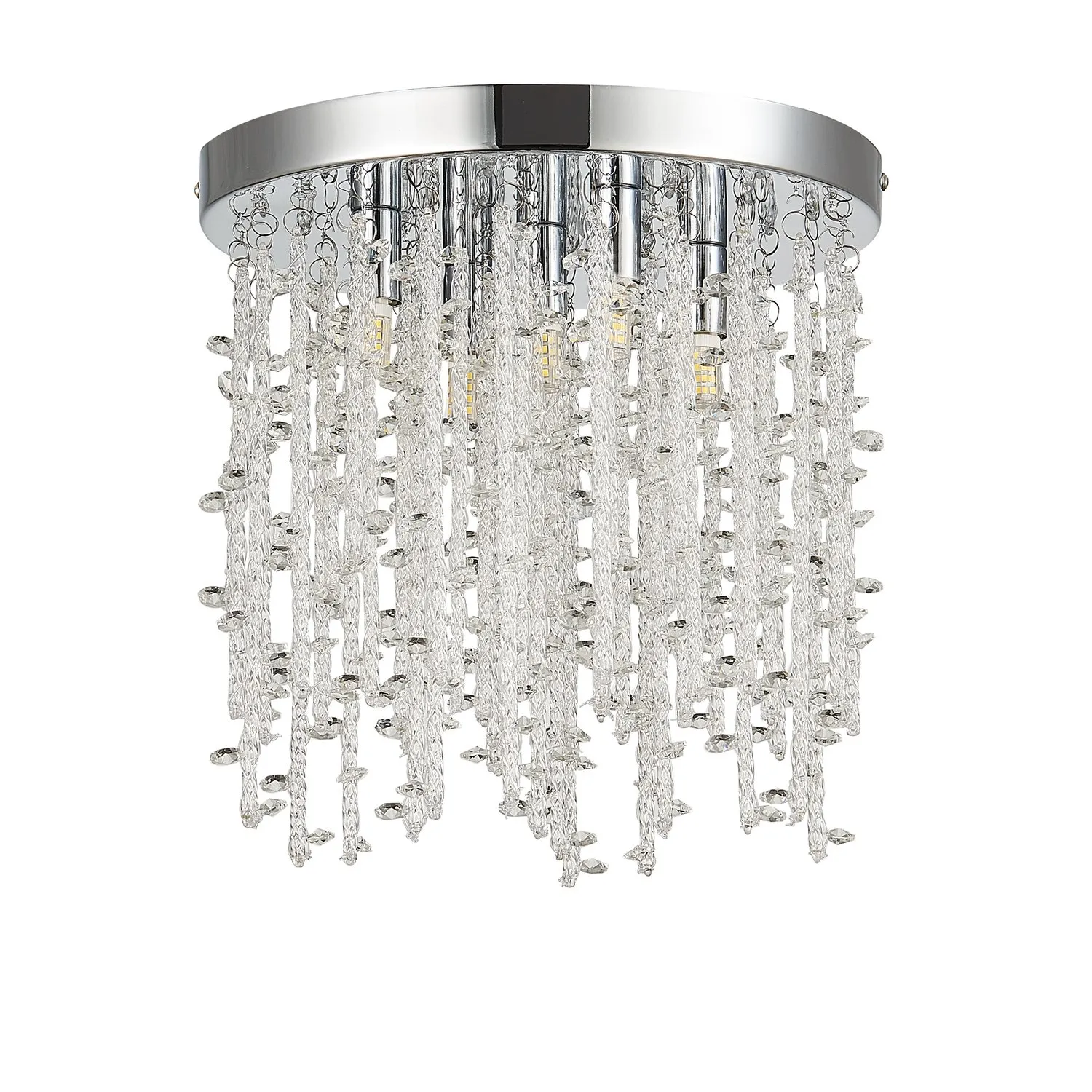 картинка SLE103302-05 Светильник потолочный Хром/Прозрачный G9 LED 5*3W