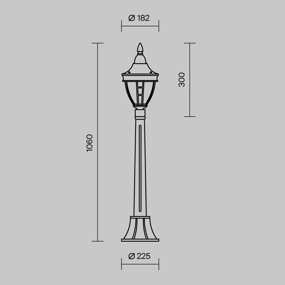 картинка Ландшафтный светильник Outdoor O026FL-01B
