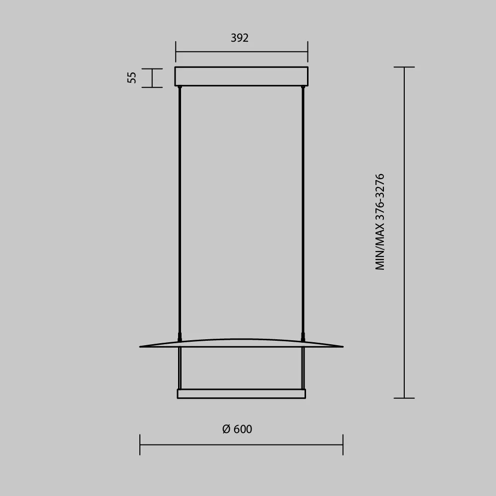 картинка Подвесной светильник Maytoni MOD280PL-L30B3K1