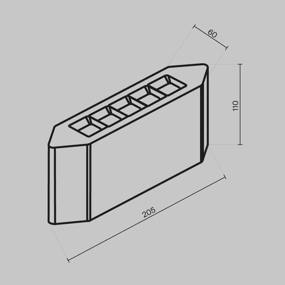 картинка Архитектурная подсветка Outdoor O412WL-L5GF3K