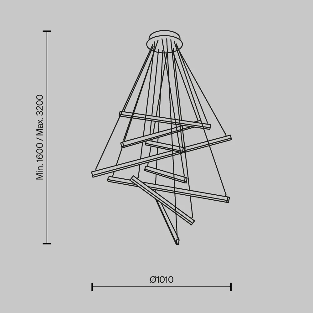 картинка Подвесной светильник Maytoni MOD016PL-L96GK