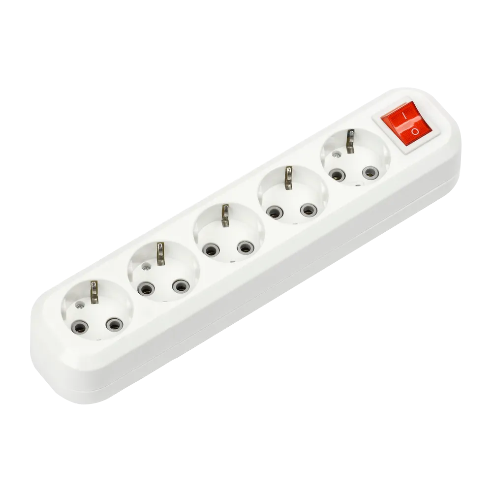 картинка Колодка УЗВ-5-GRAND пятиместная с выключателем и заземлением 5250 IN HOME