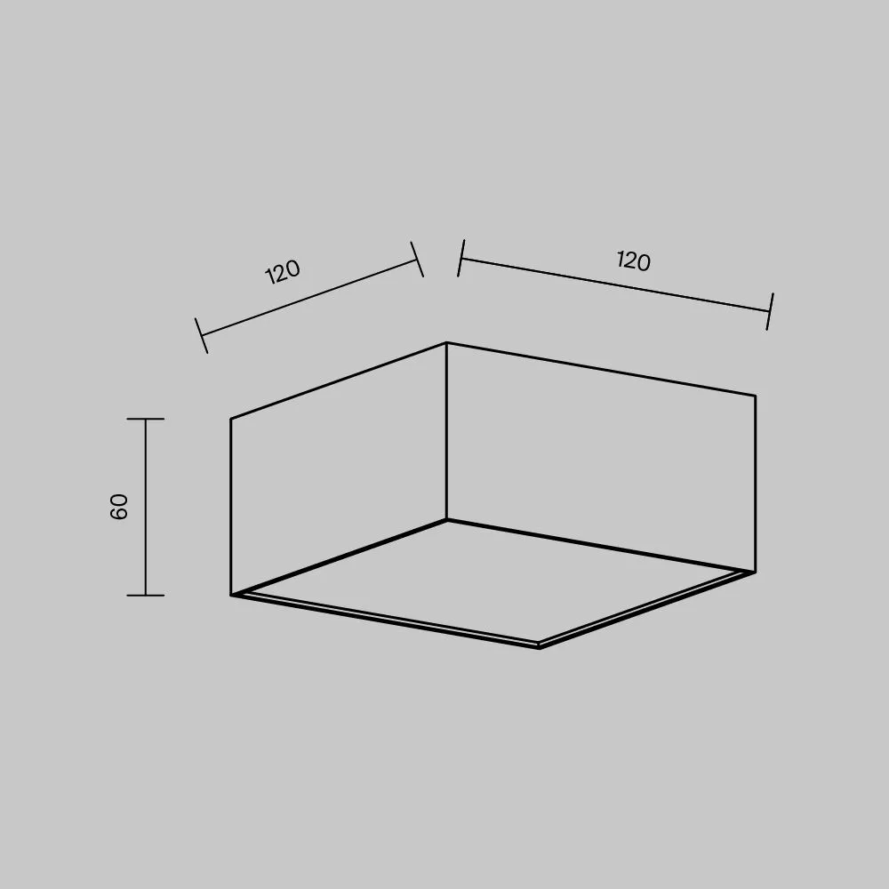 картинка Потолочный светильник Technical C032CL-12W3K-SQ-W