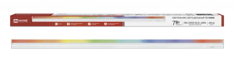 картинка Светильник светодиодный СПБ-Т5-RGBW 7Вт 230B red-green-blue-4000K 600мм IN HOME