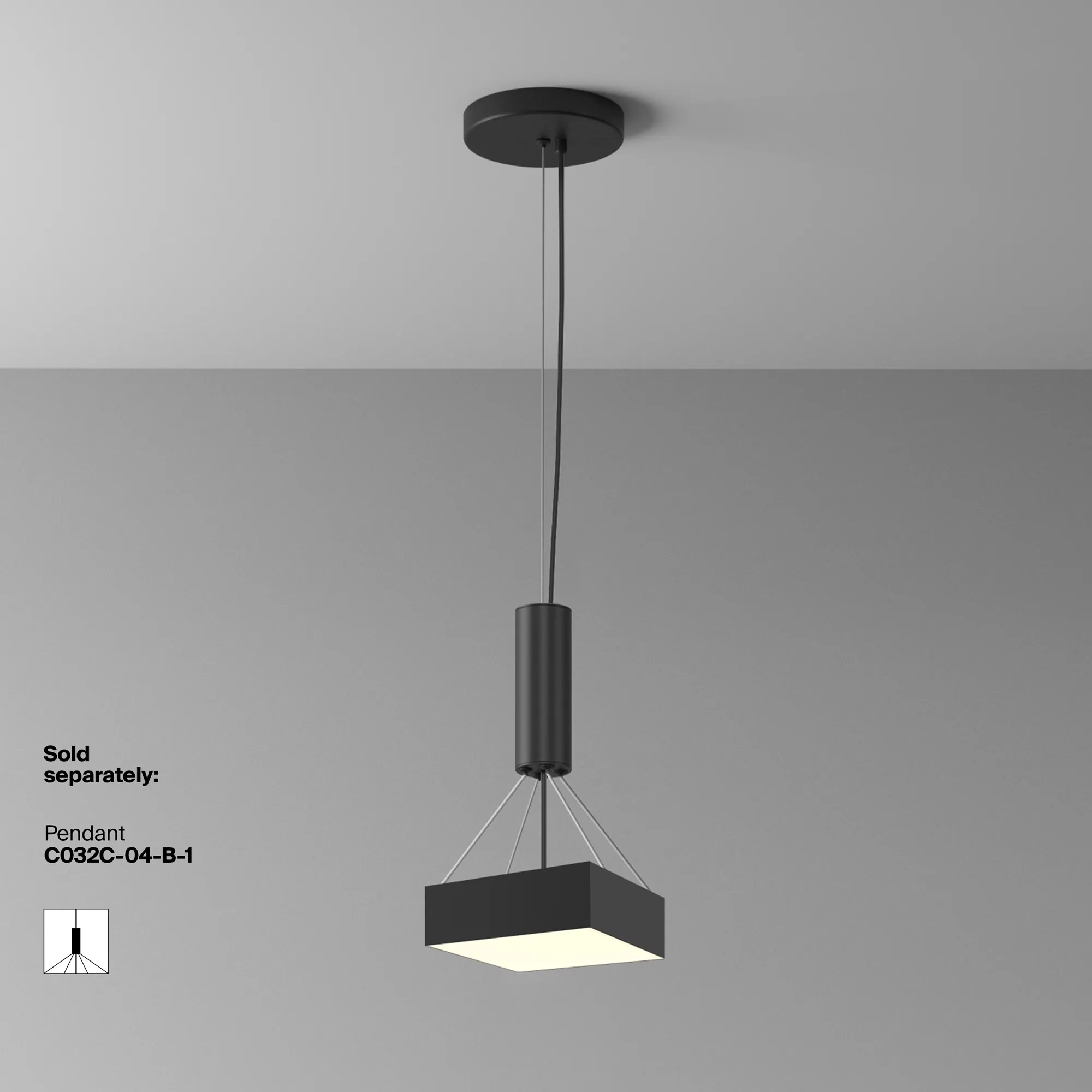 картинка Потолочный светильник Technical C032CL-24W3K-SQ-B