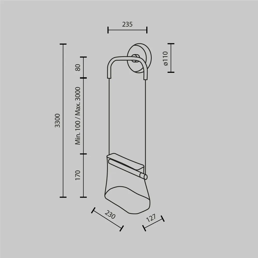 картинка Настенный светильник (бра) Maytoni MOD170WL-L8BS3K1