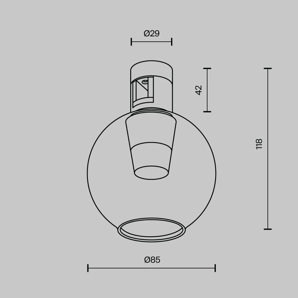 картинка Трековый светильник Technical TR148-1-3W3K-BS