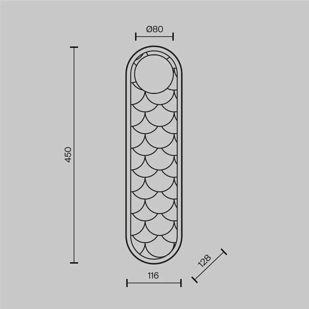 картинка Настенный светильник (бра) Maytoni MOD473WL-L25BSK