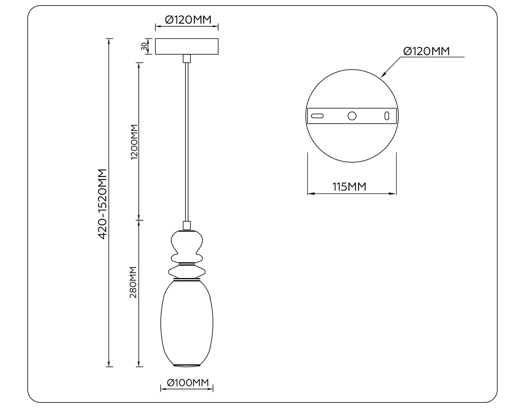 картинка Подвесной светодиодный светильник