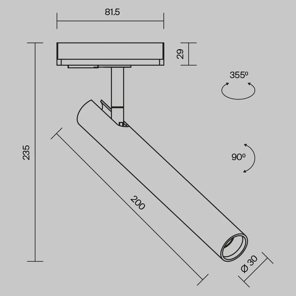 картинка Трековый светильник Technical TR141-1-6W3K-M-W