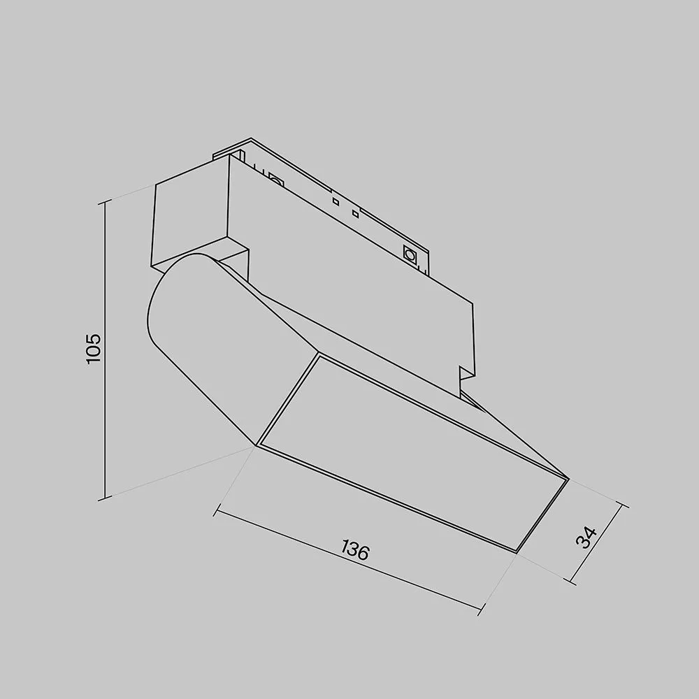 картинка Трековый светильник Technical TR075-2-10W4K-W