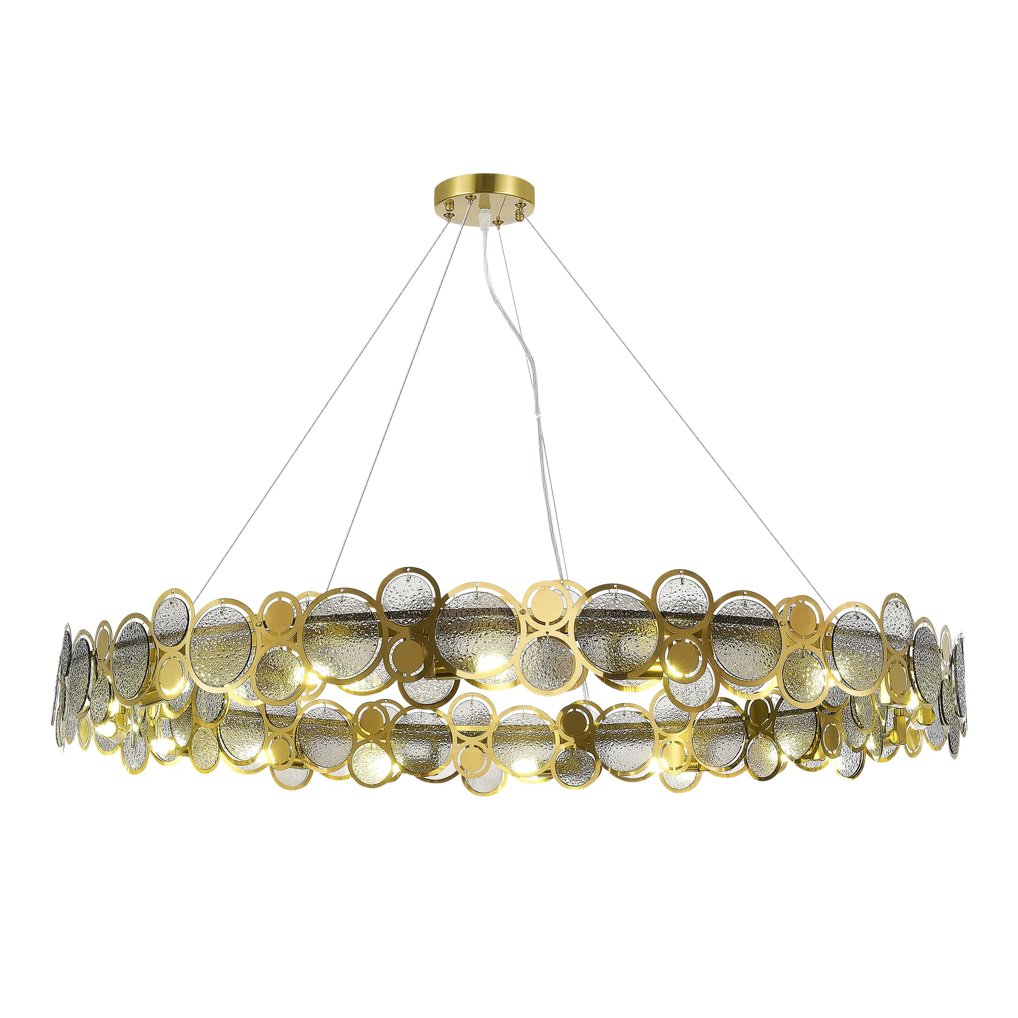 картинка SL6133.313.16 Светильник подвесной ST-Luce Латунь/Дымчатый G9 LED 16*5W 4000K