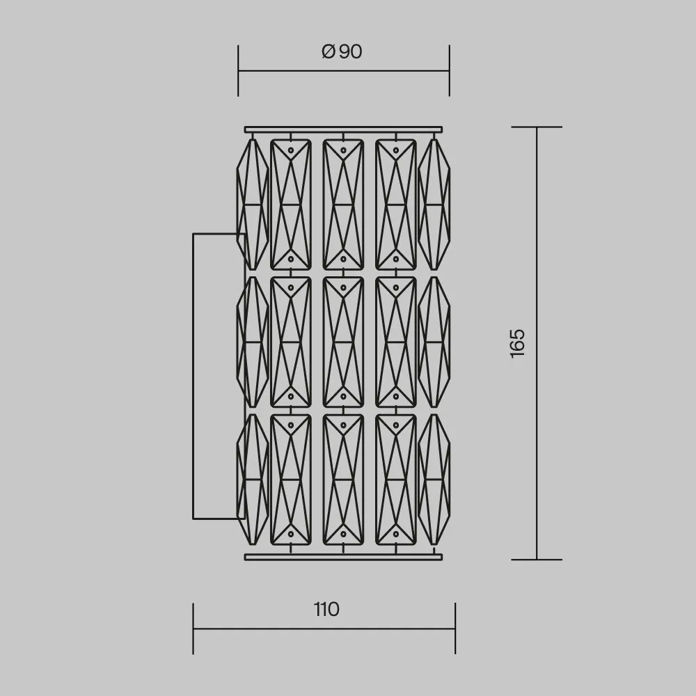 картинка Настенный светильник (бра) Maytoni DIA008WL-1CH
