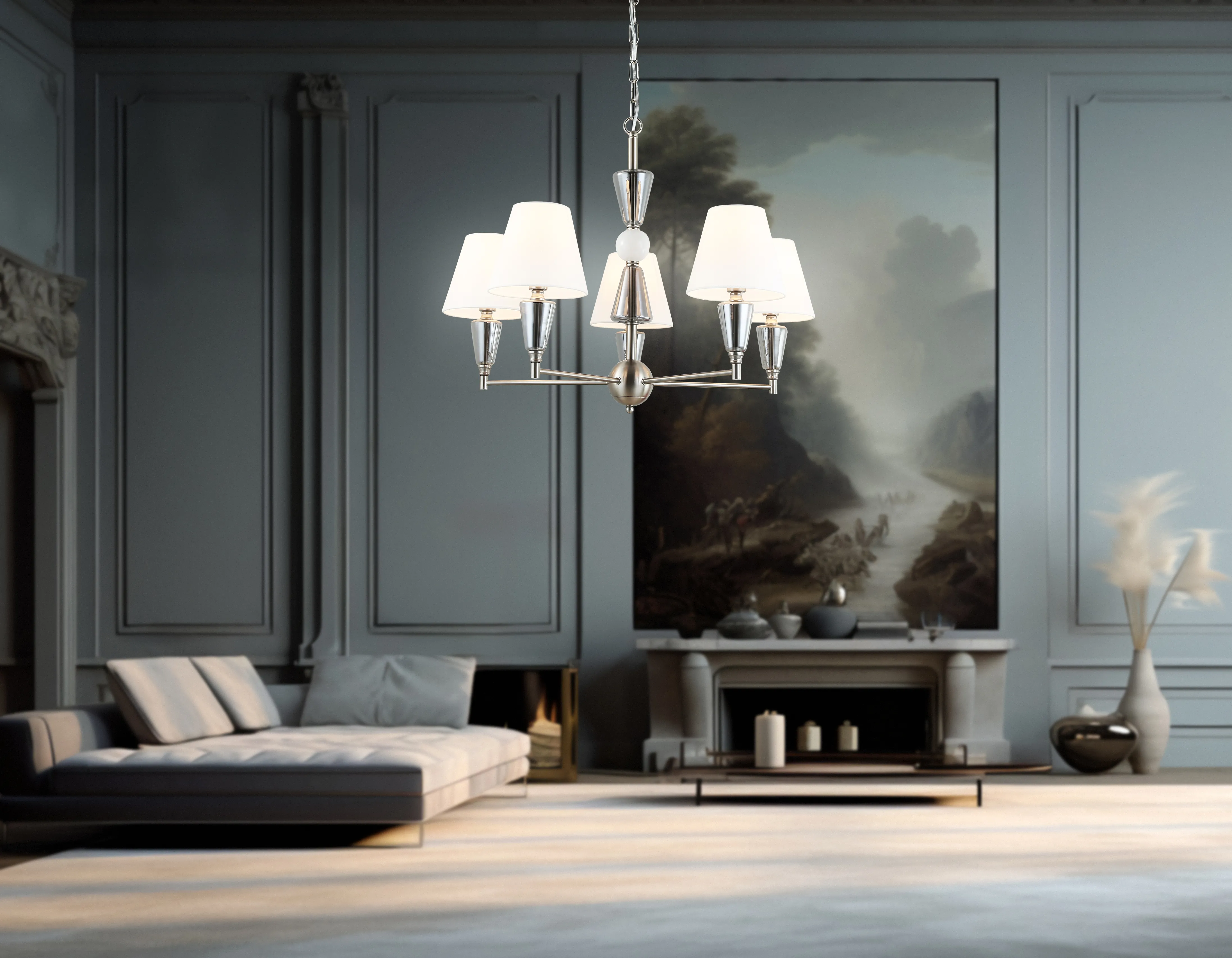 картинка Подвесная люстра с абажурами