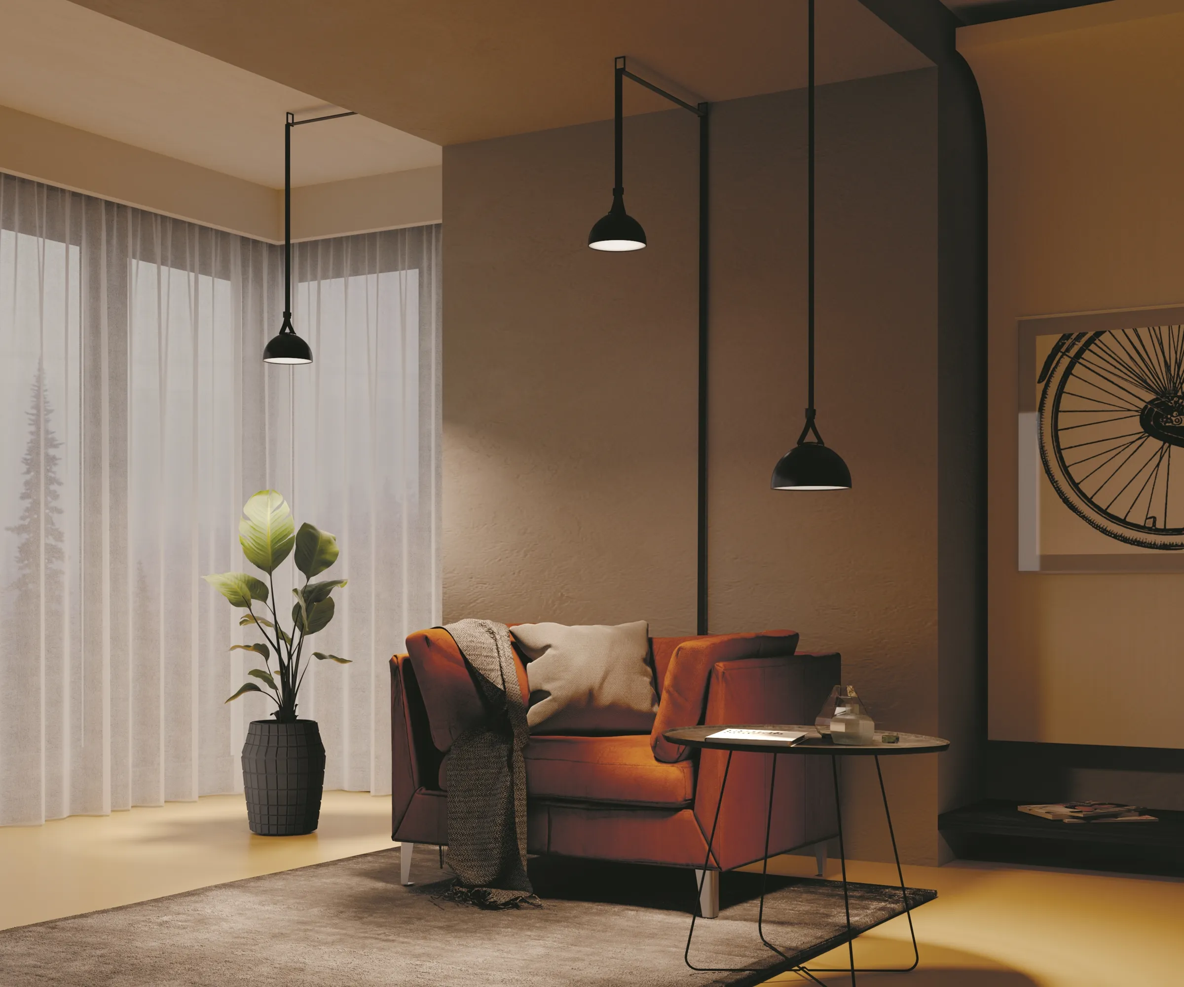 картинка Подвесной светильник Technical TR126B-20W4K-B