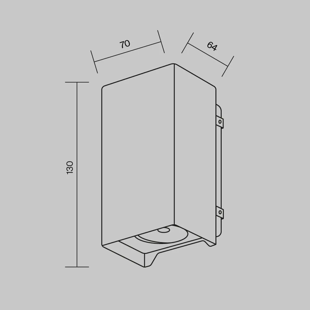 картинка Настенный светильник (бра) Outdoor O570WL-L10B3K