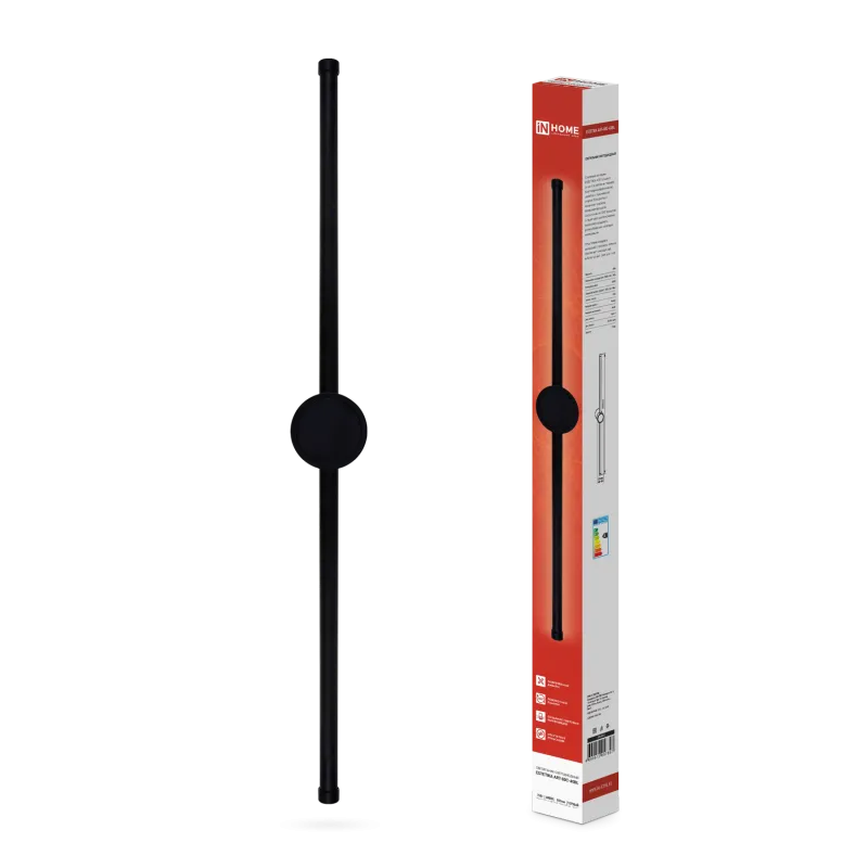 картинка Светильник светодиодный ESTETIKA ART-80C-40BL 15Вт 230В 4000K 1050Лм 800х60x98 черный IN HOME