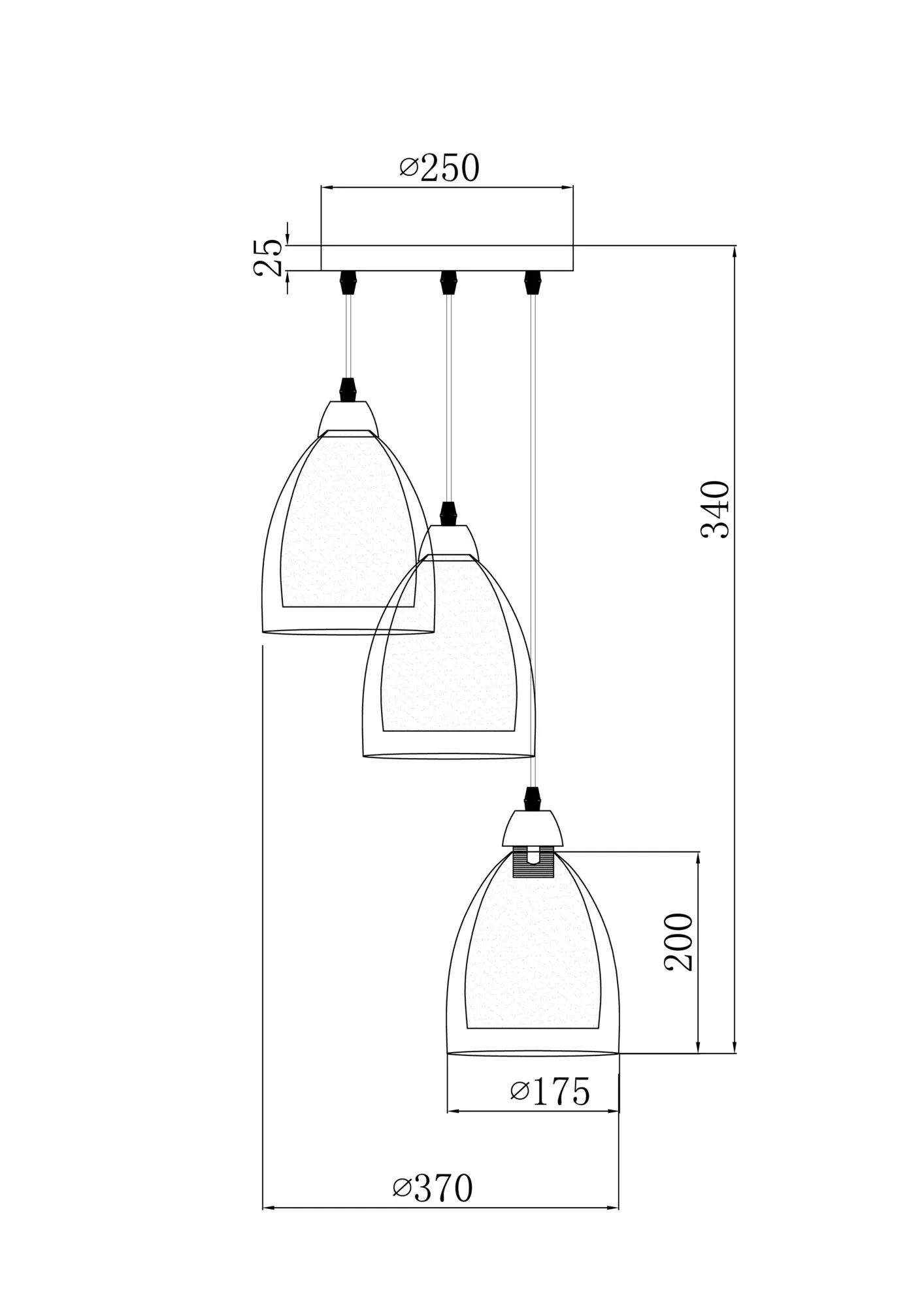 картинка Подвесной светильник Freya FR5375PL-03CH2