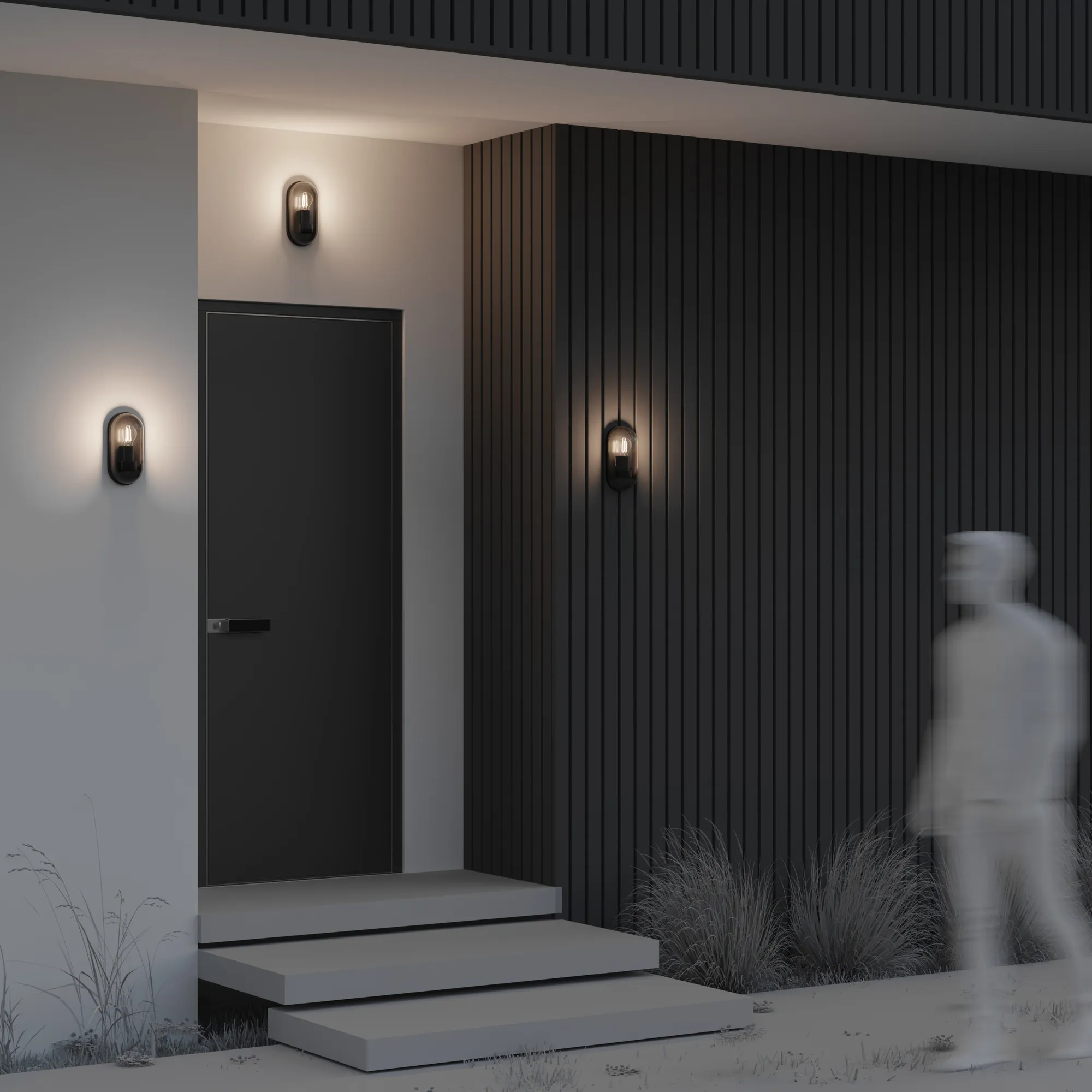 картинка Настенный светильник (бра) Outdoor O449WL-01GF