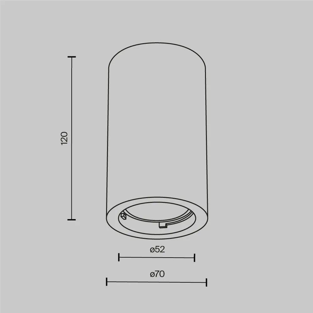 картинка Потолочный светильник Technical C003CW-01W-1