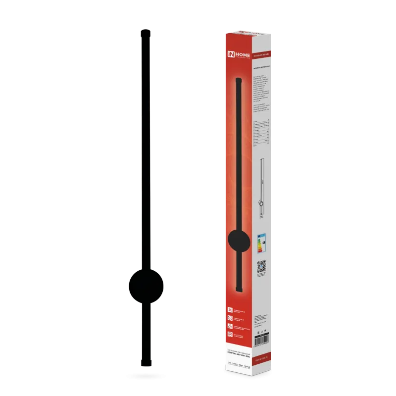 картинка Светильник светодиодный ESTETIKA ART-80B-40BL 15Вт 230В 4000K 1050Лм 800х60x98 черный IN HOME