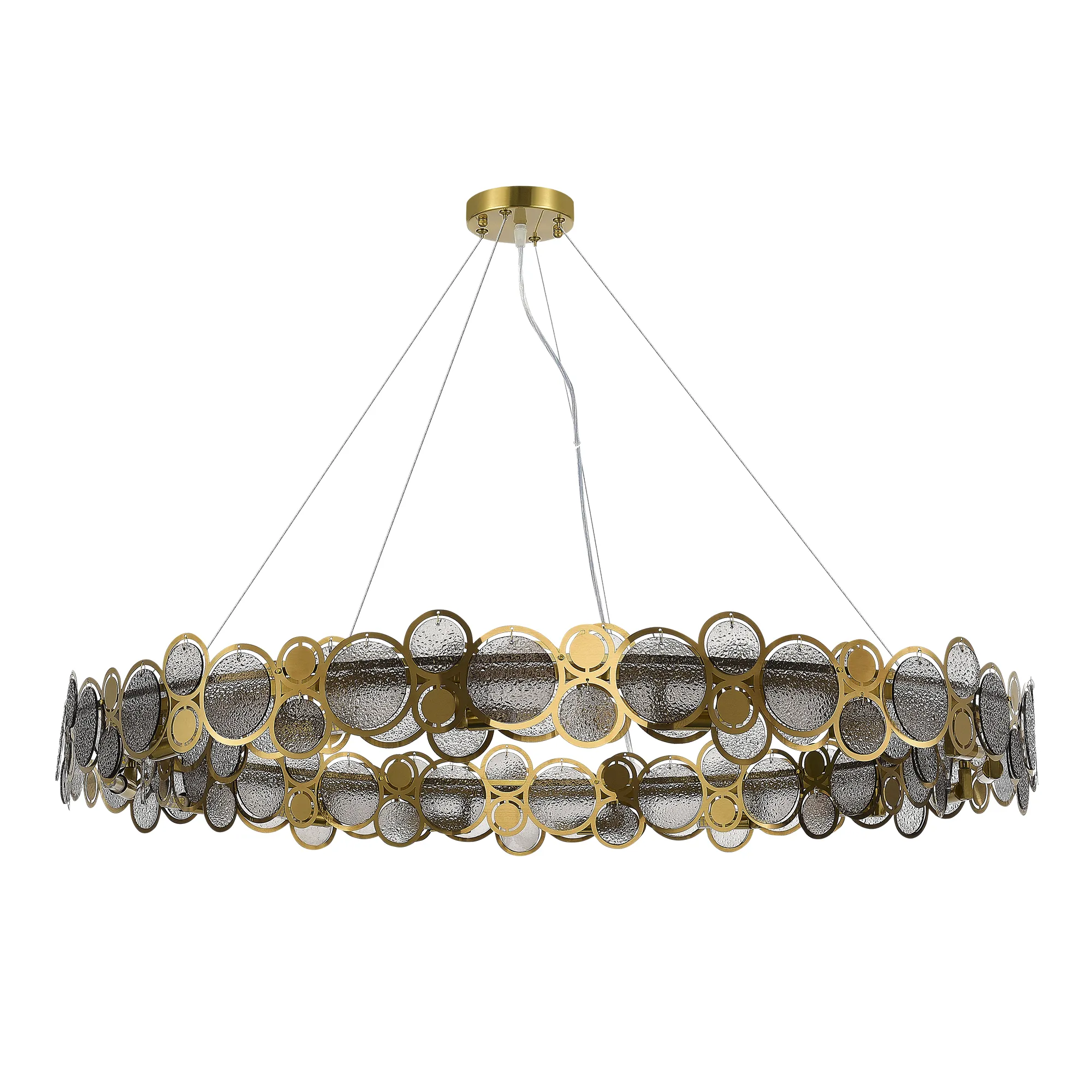 картинка SL6133.313.16 Светильник подвесной ST-Luce Латунь/Дымчатый G9 LED 16*5W 4000K