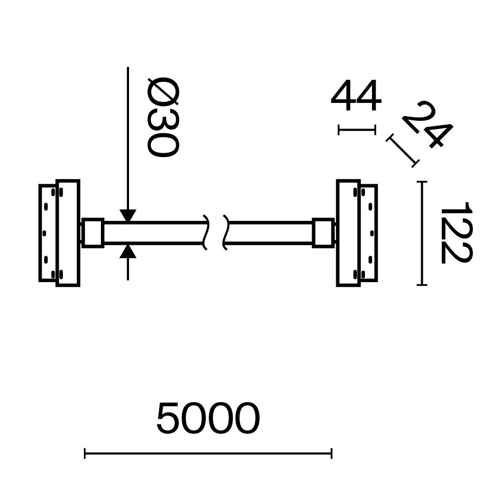 картинка Трековый подвесной светильник Technical TR101-2-100W3K-B