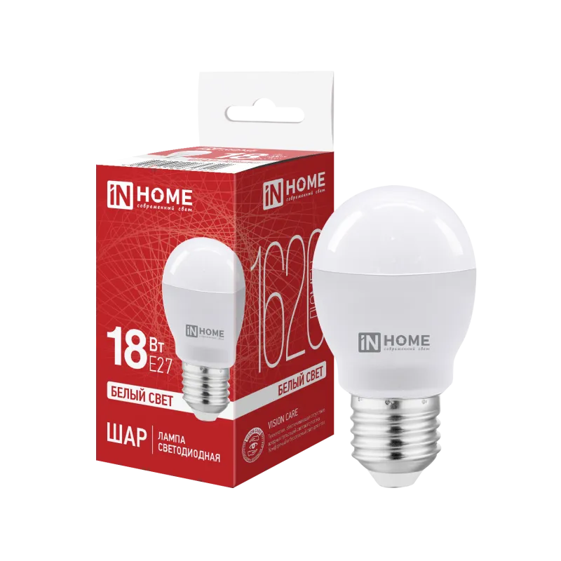 картинка Лампа светодиодная LED-ШАР-VC 18Вт 230В E27 4000K 1620Лм IN HOME