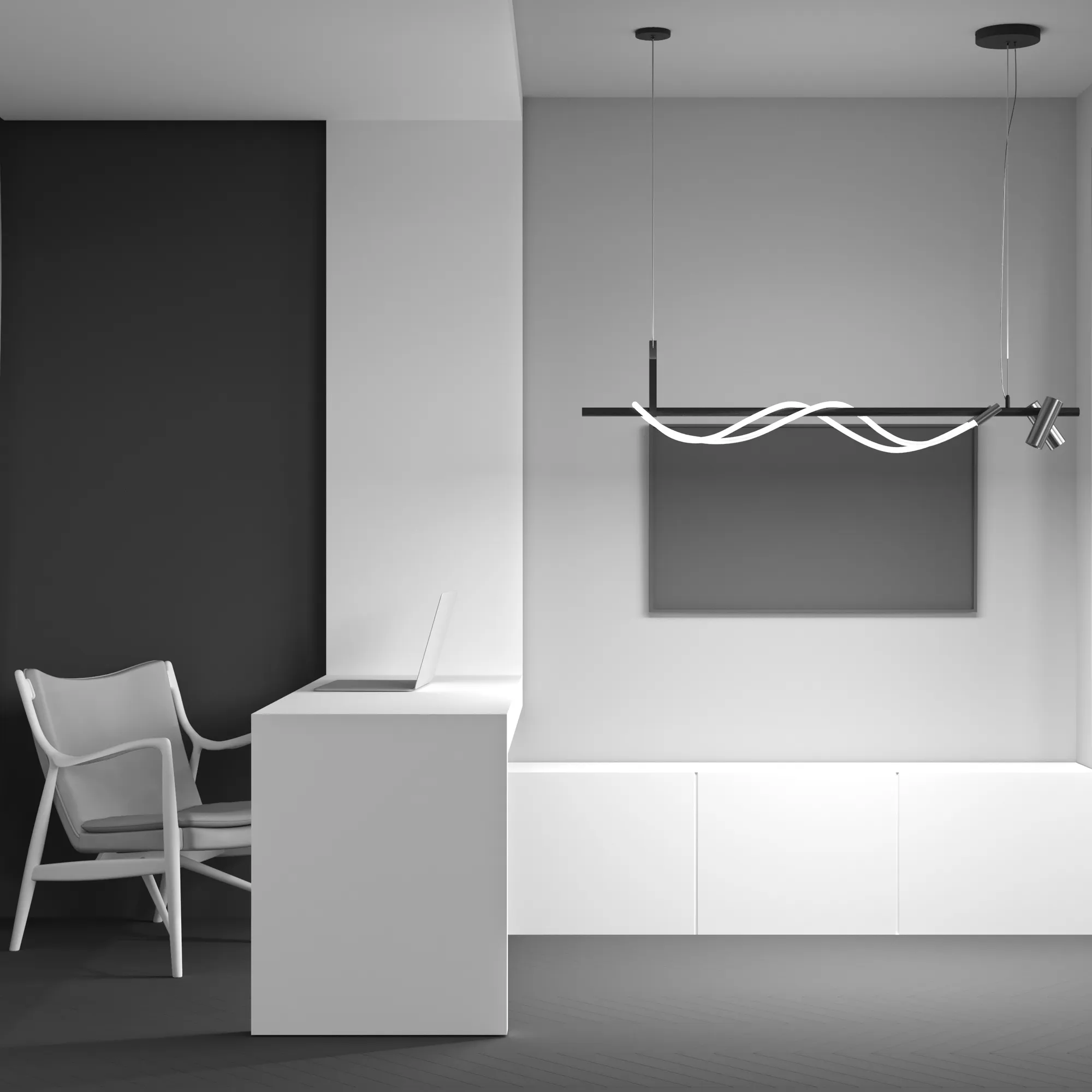 картинка Подвесной светильник Maytoni MOD166PL-L30GB3K