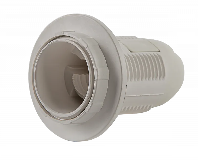 картинка Патрон Е27-ППК пластиковый с прижимным кольцом IN HOME