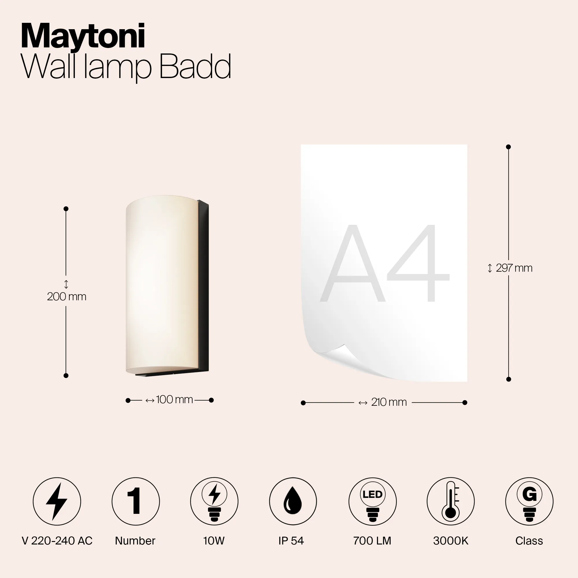 картинка Настенный светильник (бра) Outdoor O454WL-L10GF3K1